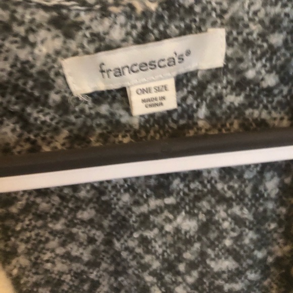 Striped fringe ruana - Picture 3 of 6